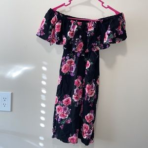 Off the shoulder floral dress